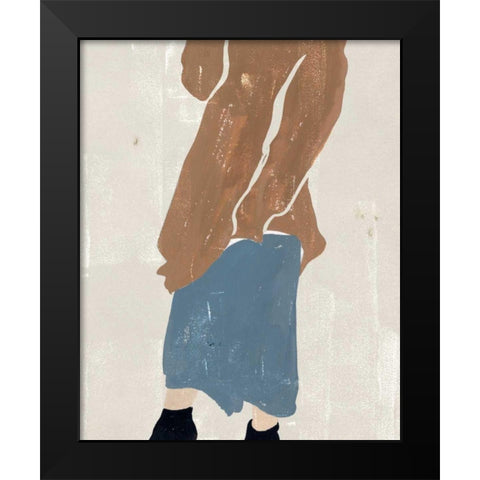 Alley Pose II Black Modern Wood Framed Art Print by Wang, Melissa