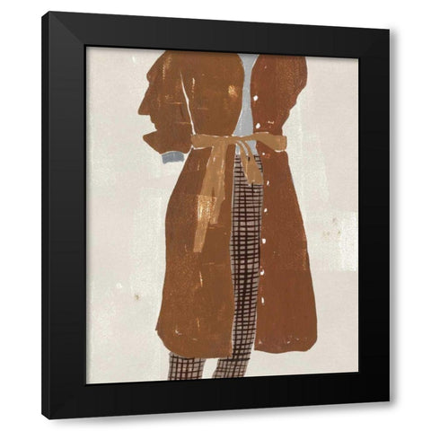 Alley Pose III Black Modern Wood Framed Art Print with Double Matting by Wang, Melissa