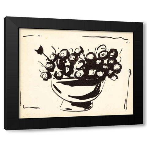 Sunshine Daisy I Black Modern Wood Framed Art Print with Double Matting by Wang, Melissa