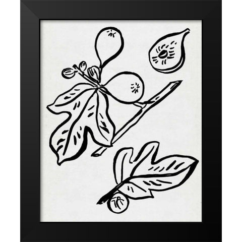 Fig Season I Black Modern Wood Framed Art Print by Wang, Melissa