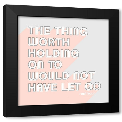 Be Kind II Black Modern Wood Framed Art Print by Popp, Grace