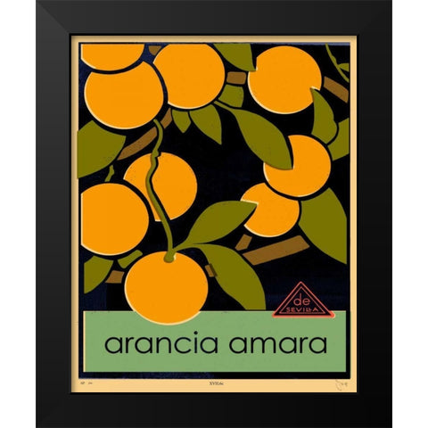 Euro Poster V Black Modern Wood Framed Art Print by Green, Jacob