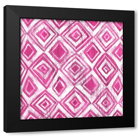 Eclectic Textile I Black Modern Wood Framed Art Print with Double Matting by Vess, June Erica