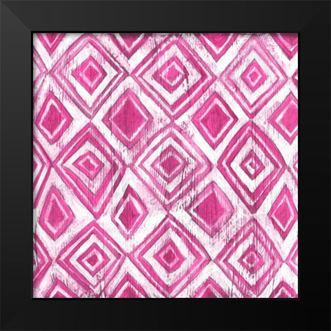 Eclectic Textile I Black Modern Wood Framed Art Print by Vess, June Erica