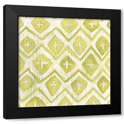 Eclectic Textile II Black Modern Wood Framed Art Print with Double Matting by Vess, June Erica