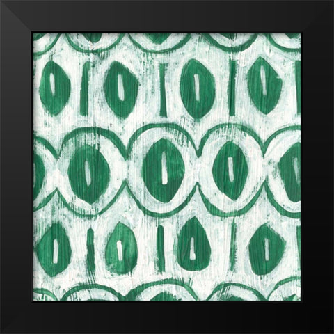 Eclectic Textile III Black Modern Wood Framed Art Print by Vess, June Erica