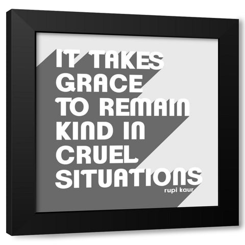 Let Go I Black Modern Wood Framed Art Print with Double Matting by Popp, Grace