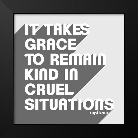 Let Go I Black Modern Wood Framed Art Print by Popp, Grace