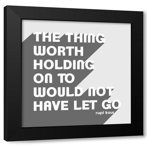 Let Go II Black Modern Wood Framed Art Print with Double Matting by Popp, Grace