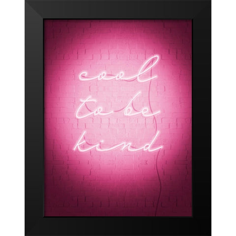 Sweet Neon I Black Modern Wood Framed Art Print by Popp, Grace