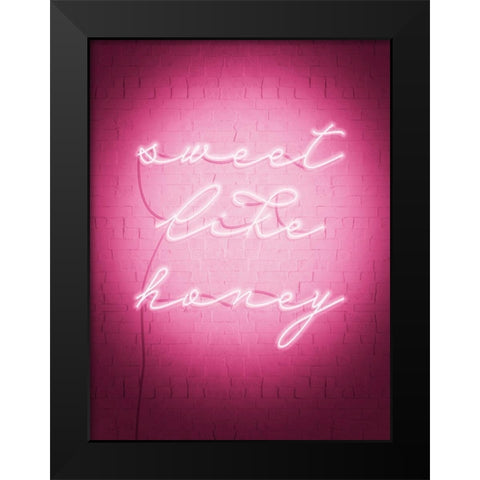 Sweet Neon II Black Modern Wood Framed Art Print by Popp, Grace