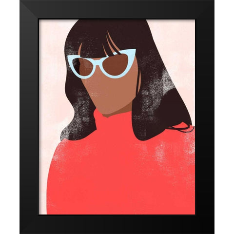 Shades I Black Modern Wood Framed Art Print by Popp, Grace