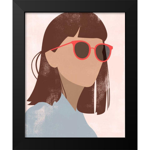 Shades II Black Modern Wood Framed Art Print by Popp, Grace