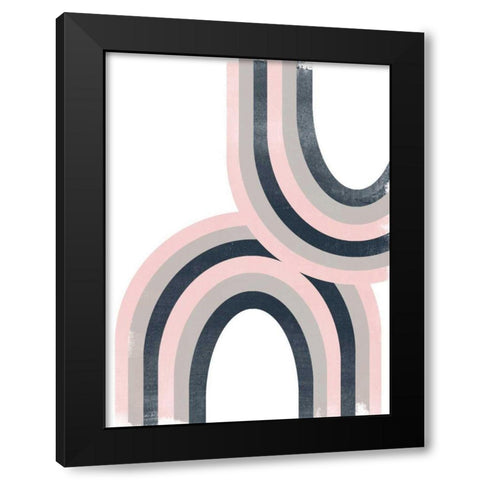 Arc Moderne I Black Modern Wood Framed Art Print with Double Matting by Vess, June Erica
