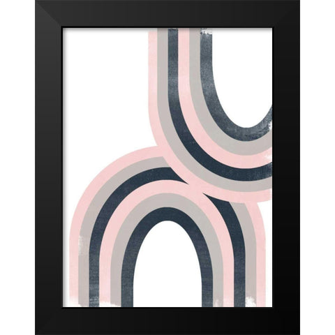 Arc Moderne I Black Modern Wood Framed Art Print by Vess, June Erica