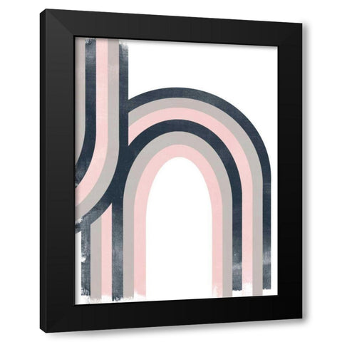 Arc Moderne II Black Modern Wood Framed Art Print with Double Matting by Vess, June Erica