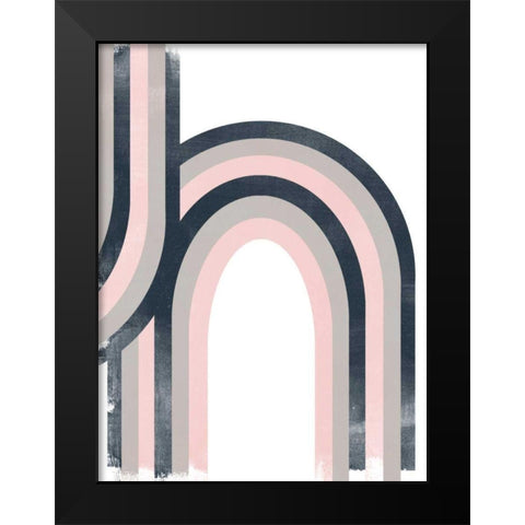 Arc Moderne II Black Modern Wood Framed Art Print by Vess, June Erica