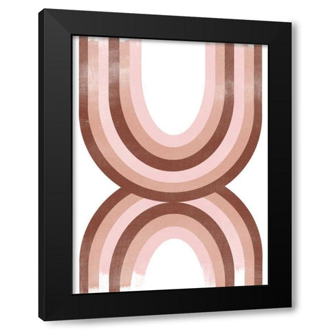 Arc Moderne III Black Modern Wood Framed Art Print by Vess, June Erica