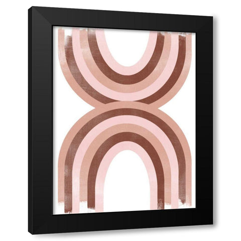Arc Moderne IV Black Modern Wood Framed Art Print with Double Matting by Vess, June Erica