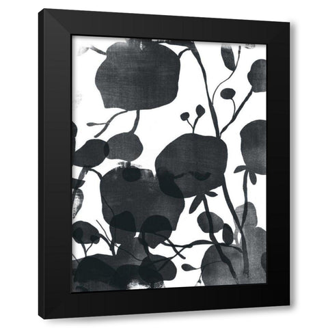Monoflora I Black Modern Wood Framed Art Print with Double Matting by Vess, June Erica