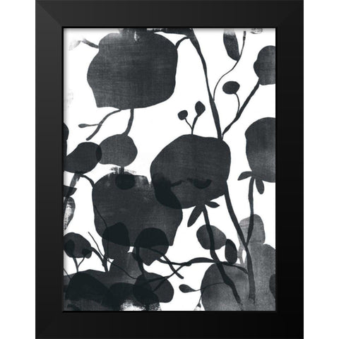 Monoflora I Black Modern Wood Framed Art Print by Vess, June Erica