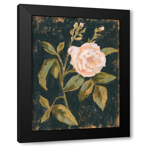 Moody Blooms I Black Modern Wood Framed Art Print with Double Matting by Borges, Victoria
