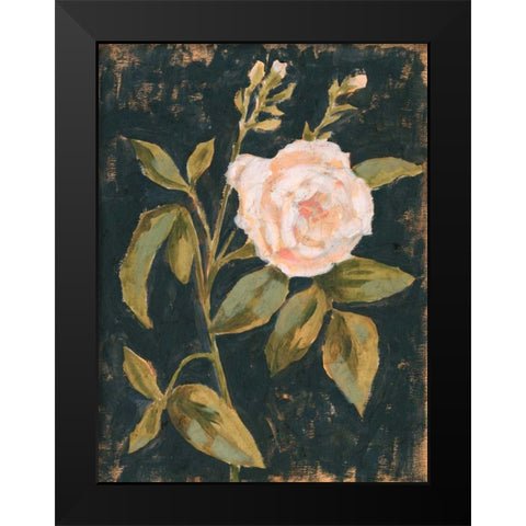 Moody Blooms I Black Modern Wood Framed Art Print by Borges, Victoria