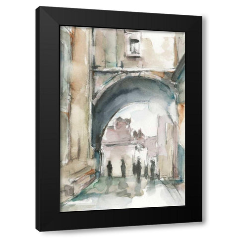 Watercolor Arch Studies II Black Modern Wood Framed Art Print with Double Matting by Harper, Ethan