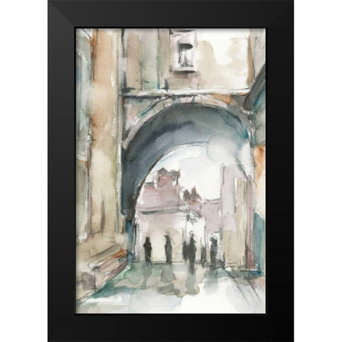Watercolor Arch Studies II Black Modern Wood Framed Art Print by Harper, Ethan