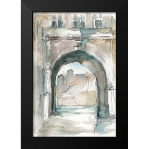 Watercolor Arch Studies IV Black Modern Wood Framed Art Print by Harper, Ethan