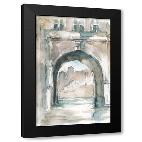 Watercolor Arch Studies IV Black Modern Wood Framed Art Print with Double Matting by Harper, Ethan