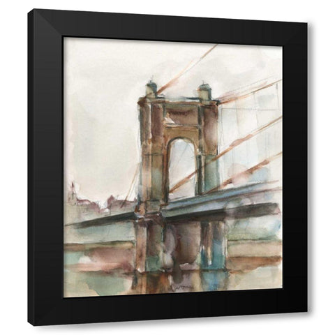 Bridge at Sunset I Black Modern Wood Framed Art Print with Double Matting by Harper, Ethan