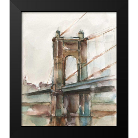 Bridge at Sunset I Black Modern Wood Framed Art Print by Harper, Ethan