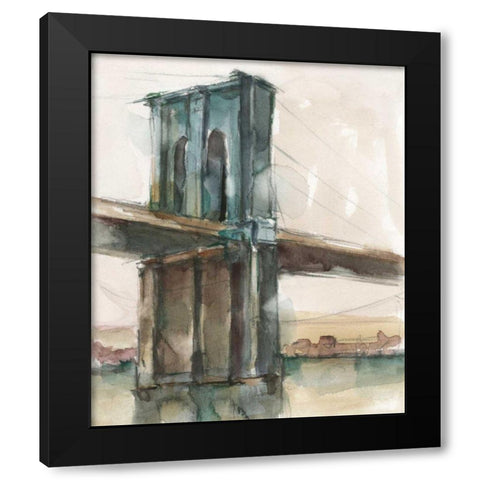 Bridge at Sunset II Black Modern Wood Framed Art Print by Harper, Ethan