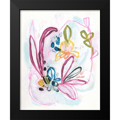 Garden Allusion IV Black Modern Wood Framed Art Print by Vess, June Erica