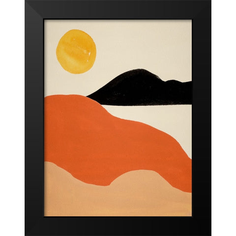 New Day II Black Modern Wood Framed Art Print by Wang, Melissa