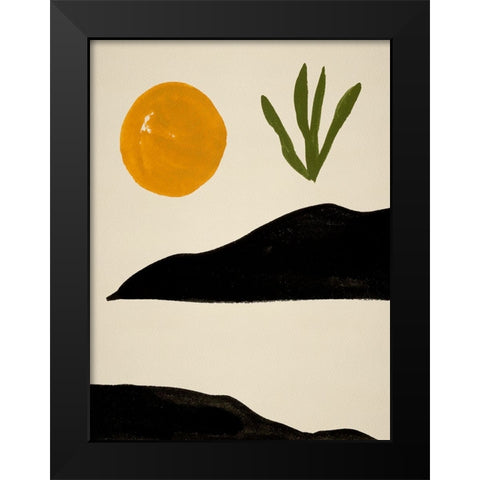 New Day III Black Modern Wood Framed Art Print by Wang, Melissa