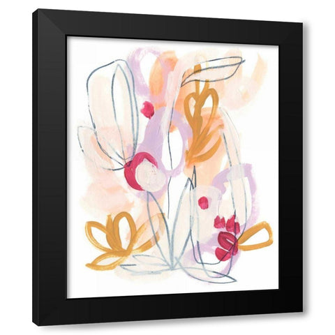 Balance Bloom IV Black Modern Wood Framed Art Print with Double Matting by Vess, June Erica