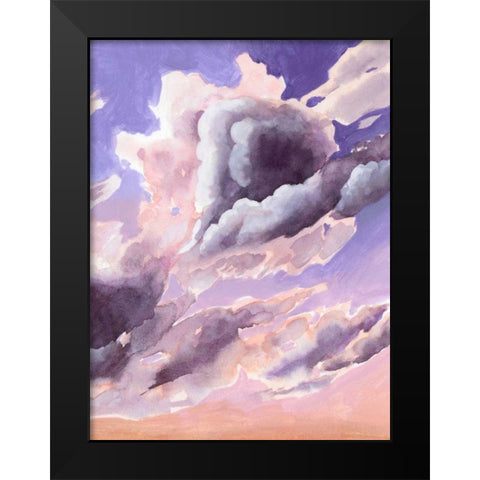 Amethyst Cumulus II Black Modern Wood Framed Art Print by Popp, Grace
