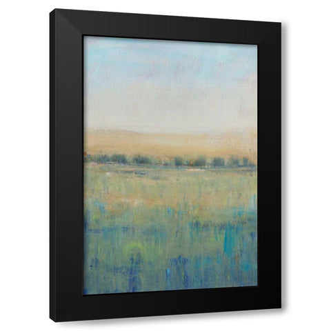 Open Meadow View I Black Modern Wood Framed Art Print with Double Matting by OToole, Tim