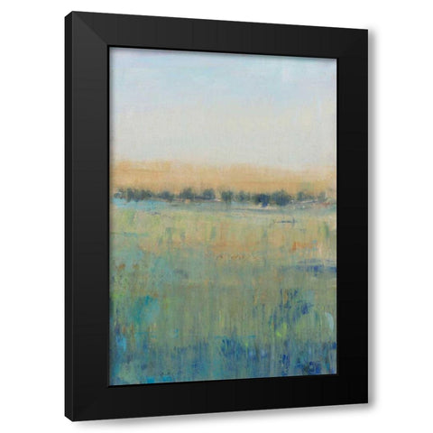 Open Meadow View II Black Modern Wood Framed Art Print by OToole, Tim