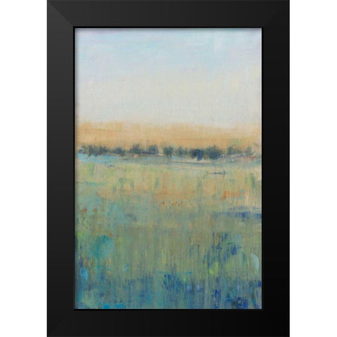 Open Meadow View II Black Modern Wood Framed Art Print by OToole, Tim