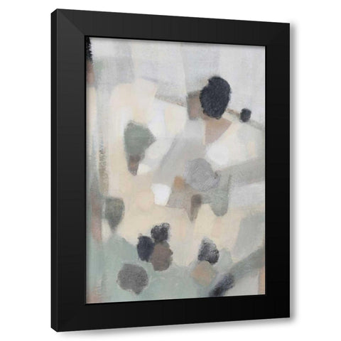 Free Form II Black Modern Wood Framed Art Print with Double Matting by OToole, Tim