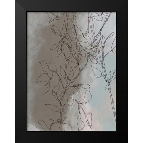 Windy Branch I Black Modern Wood Framed Art Print by Moore, Regina
