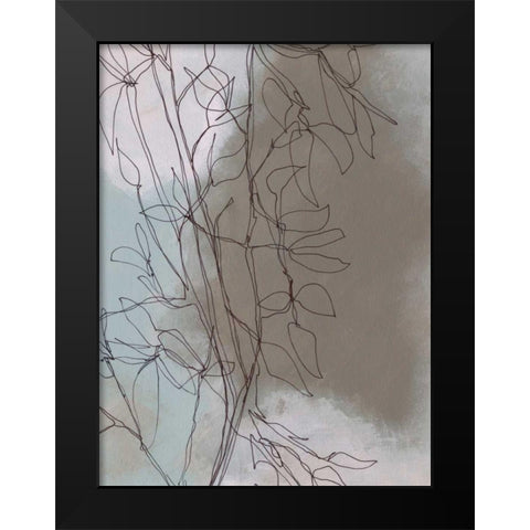 Windy Branch II Black Modern Wood Framed Art Print by Moore, Regina