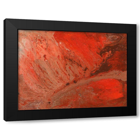 Autumn Bonfire I Black Modern Wood Framed Art Print with Double Matting by Moore, Regina