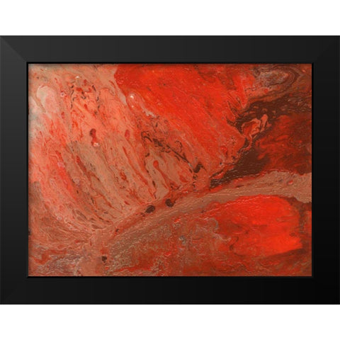 Autumn Bonfire I Black Modern Wood Framed Art Print by Moore, Regina