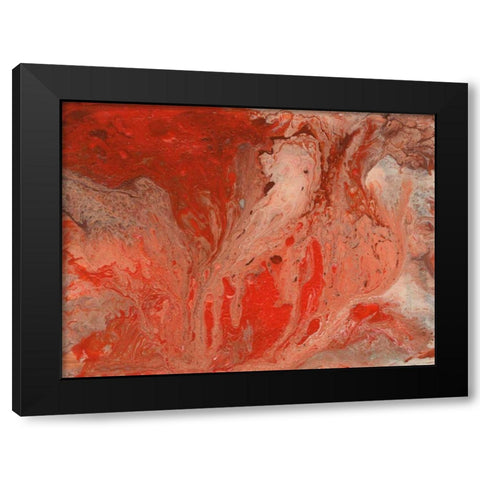Autumn Bonfire II Black Modern Wood Framed Art Print by Moore, Regina
