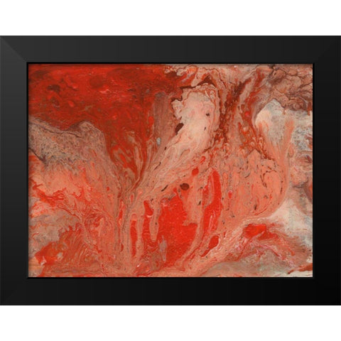 Autumn Bonfire II Black Modern Wood Framed Art Print by Moore, Regina