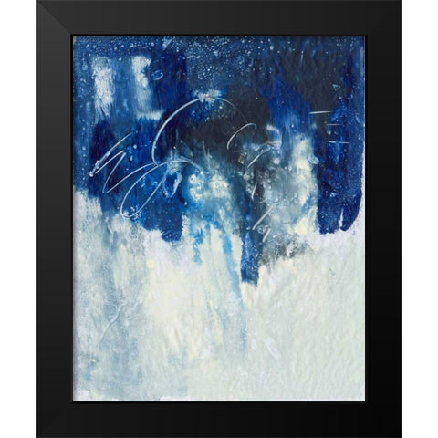 Sky Fall I Black Modern Wood Framed Art Print by Combs, Joyce